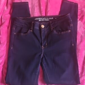 American Eagle Outfitters Women's Dark Blue Jeggings